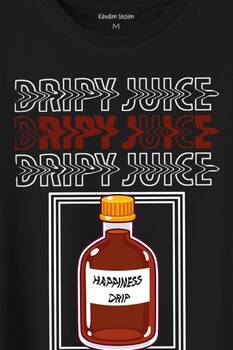 Dripy Juice Espirili Streepwear Baskılı Tişört Unisex T-Shirt