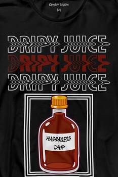 Dripy Juice Espirili Streepwear Uzun Kollu Tişört Baskılı T-Shirt