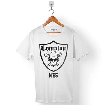 EAZY E COMPTON LOGO EAZY-E N 95 N95 ERKEK TİŞÖRT