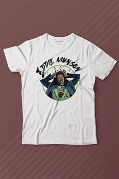 Eddie Munson Stranger Things Sezon 4 Baskılı Tişört Çocuk T-shirt