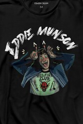 Eddie Munson Stranger Things Sezon 4 Uzun Kollu Tişört Baskılı T-Shirt - Thumbnail