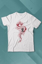 Ejder Dragon Uzak Doğu Japanese Drake Japonca Baskılı Tişört Çocuk T-shirt - Thumbnail