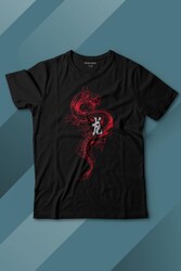 Ejder Dragon Uzak Doğu Japanese Drake Japonca Baskılı Tişört Çocuk T-shirt - Thumbnail