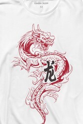 Ejder Dragon Uzak Doğu Japanese Drake Japonca Uzun Kollu Tişört Baskılı T-Shirt - Thumbnail