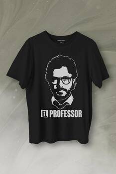 El Proffessor La Casa De Papel Profesör Baskılı Tişört Unisex T-Shirt