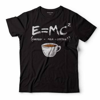 E=MC2 ENERJİ SÜT COFFEE ENERGY MILK COFFEE EINSTEIN ÇOCUK TİŞÖRT