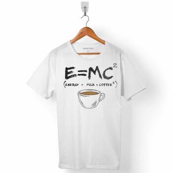 E=MC2 ENERJİ SÜT COFFEE ENERGY MILK COFFEE EINSTEIN ERKEK TİŞÖRT