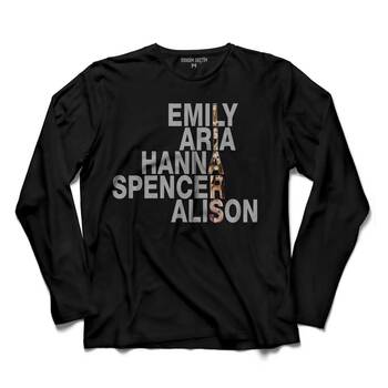 EMILY ARIA HANNNA SPENCER ALISON UZUN KOLLU TİŞÖRT