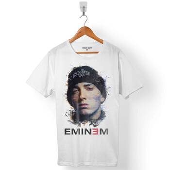 EMINEM 8 MILES 8 EIGHT SEKİZ MİL LOGO ERKEK TİŞÖRT