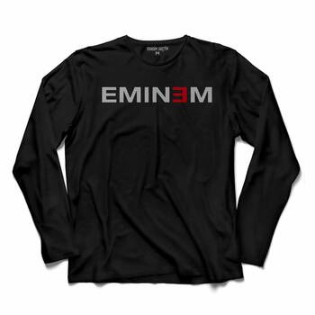 EMINEM 8 MILES 8 EIGHT SEKİZ MİL LOGO UZUN KOLLU TİŞÖRT