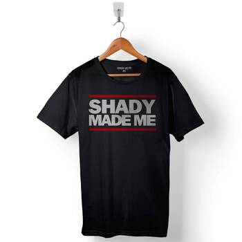 Eminem Shady Made Me Logo Baskılı Tişört Unisex T-Shirt