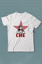 Ernosto Che Guevara Red Star Kırımızı Yıldız Baskılı Tişört Çocuk T-shirt - Thumbnail