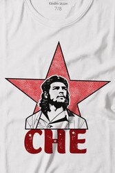 Ernosto Che Guevara Red Star Kırımızı Yıldız Baskılı Tişört Çocuk T-shirt - Thumbnail