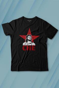 Ernosto Che Guevara Red Star Kırımızı Yıldız Baskılı Tişört Çocuk T-shirt