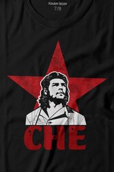 Ernosto Che Guevara Red Star Kırımızı Yıldız Baskılı Tişört Çocuk T-shirt - Thumbnail