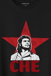 Ernosto Che Guevara Red Star Kırımızı Yıldız Baskılı Tişört Unisex T-Shirt - Thumbnail