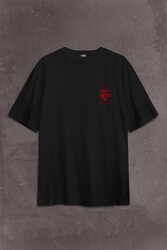 Ernosto Che Guevara Red Star Kırımızı Yıldız Sırt Ön Baskılı Oversize Tişört Unisex T-Shirt - Thumbnail