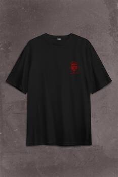 Ernosto Che Guevara Red Star Kırımızı Yıldız Sırt Ön Baskılı Oversize Tişört Unisex T-Shirt