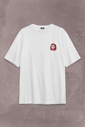 Ernosto Che Guevara Red Star Kırımızı Yıldız Sırt Ön Baskılı Oversize Tişört Unisex T-Shirt - Thumbnail