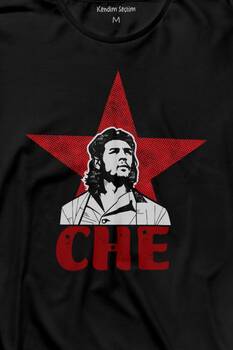 Ernosto Che Guevara Red Star Kırımızı Yıldız Uzun Kollu Tişört Baskılı T-Shirt