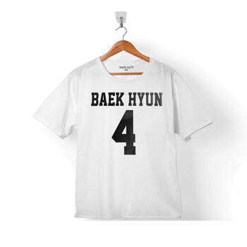 EXO BAEKHYUN 4 BAEK HYUN LOGO ÇOCUK TİŞÖRT