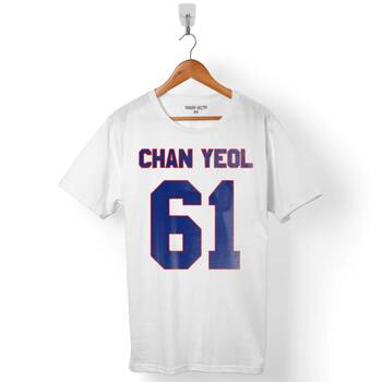 EXO CHANYEOL CHAN YEOL 61 LOGO ERKEK TİŞÖRT