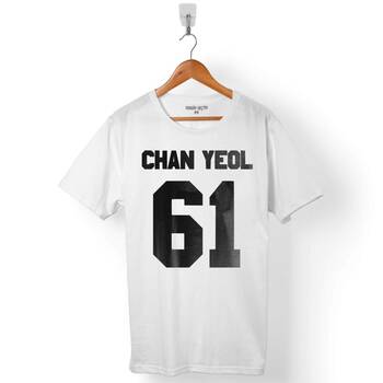 EXO CHANYEOL CHAN YEOL 61 LOGO ERKEK TİŞÖRT