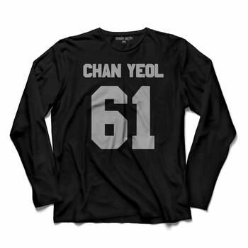 EXO CHANYEOL CHAN YEOL 61 LOGO UZUN KOLLU TİŞÖRT