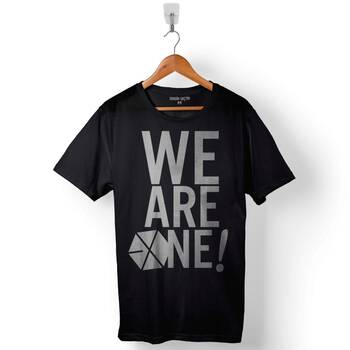 Exo We Are One Logo Baskılı Tişört Unisex T-Shirt