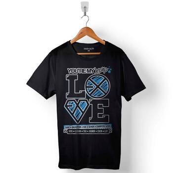 Exo + Xoxo + Love Logo You Are My Baskılı Tişört Unisex T-Shirt