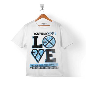 EXO + XOXO + LOVE LOGO YOU ARE MY ÇOCUK TİŞÖRT