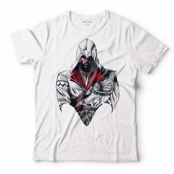 EZIO AUDITORE ASSANSINS CREED WE MUST NEVER GIVE UP THE FIGHT ÇOCUK TİŞÖRT