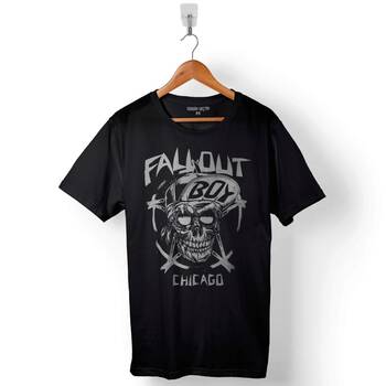 Fall Out Boy Logo Chicago Baskılı Tişört Unisex T-Shirt