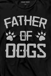 Father Of Dog Mam Köpek Babası Hayvansever Veteriner Uzun Kollu Tişört Baskılı T-Shirt - Thumbnail