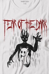 Fear Of The Dark Karanlık Dark Gothic Urban Street Wear Baskılı Tişört Çocuk T-shirt - Thumbnail