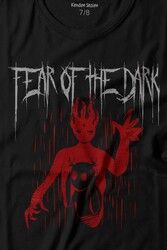 Fear Of The Dark Karanlık Dark Gothic Urban Street Wear Baskılı Tişört Çocuk T-shirt - Thumbnail