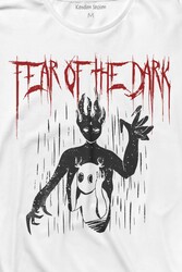 Fear Of The Dark Karanlık Dark Gothic Urban Street Wear Uzun Kollu Tişört Baskılı T-Shirt - Thumbnail