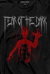 Fear Of The Dark Karanlık Dark Gothic Urban Street Wear Uzun Kollu Tişört Baskılı T-Shirt - Thumbnail