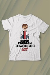 Feyyaz Yiğit Benim Parolam Sevgidir Ölümlü Dünya Baskılı Tişört Çocuk T-shirt - Thumbnail