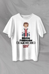 Feyyaz Yiğit Benim Parolam Sevgidir Ölümlü Dünya Baskılı Tişört Unisex T-shirt - Thumbnail