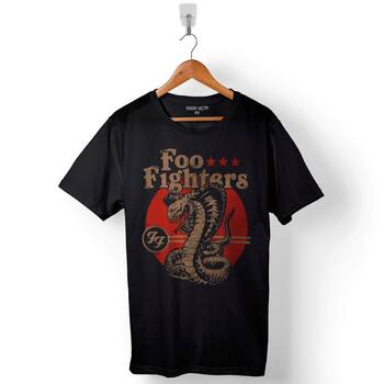 Ff Foo Fighters Cobra Logo Baskılı Tişört Unisex T-Shirt