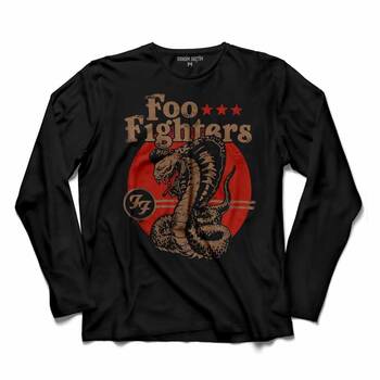 FF FOO FIGHTERS COBRA LOGO UZUN KOLLU TİŞÖRT