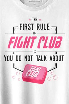 First Rule Of The Fight Club İlk Kural Baskılı Tişört Unisex T-shirt