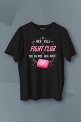 First Rule Of The Fight Club İlk Kural Baskılı Tişört Unisex T-Shirt - Thumbnail