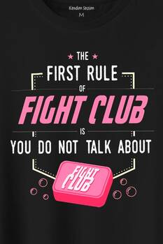 First Rule Of The Fight Club İlk Kural Baskılı Tişört Unisex T-Shirt