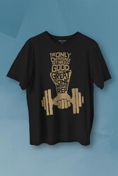 Fitness Top Gym Tshirt Vücut Geliştirme Body Spor Baskılı Tişört Unisex T-shirt - Thumbnail