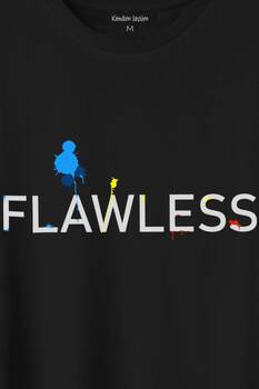 Flawless Finishing Touch Logo Baskılı Tişört Unisex T-Shirt