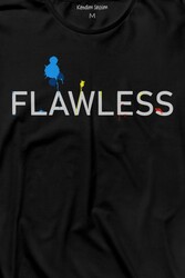 Flawless Finishing Touch Logo Uzun Kollu Tişört Baskılı T-Shirt - Thumbnail