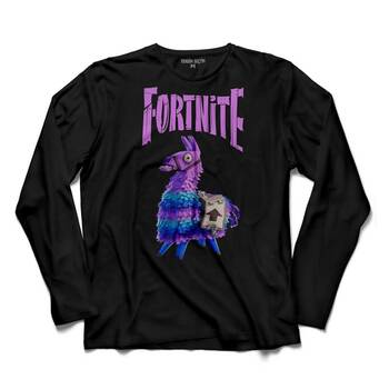 FORTNITE FORT NITE LOGO AT HORSE UZUN KOLLU TİŞÖRT