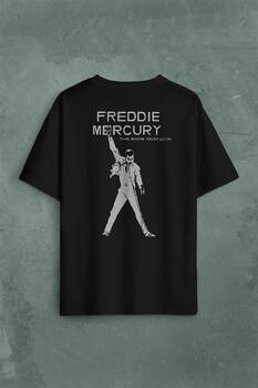 Freddie Mercury Eagle Rock Queen We Are The Champion Sırt Ön Baskılı Oversize Tişört Unisex T-Shirt